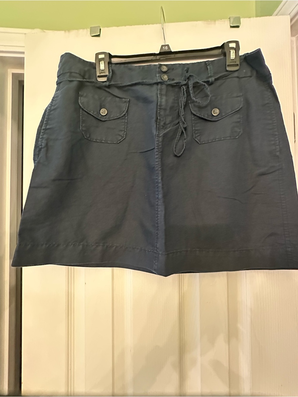 Old Navy Navy Blue Skirt with Front Buttons
